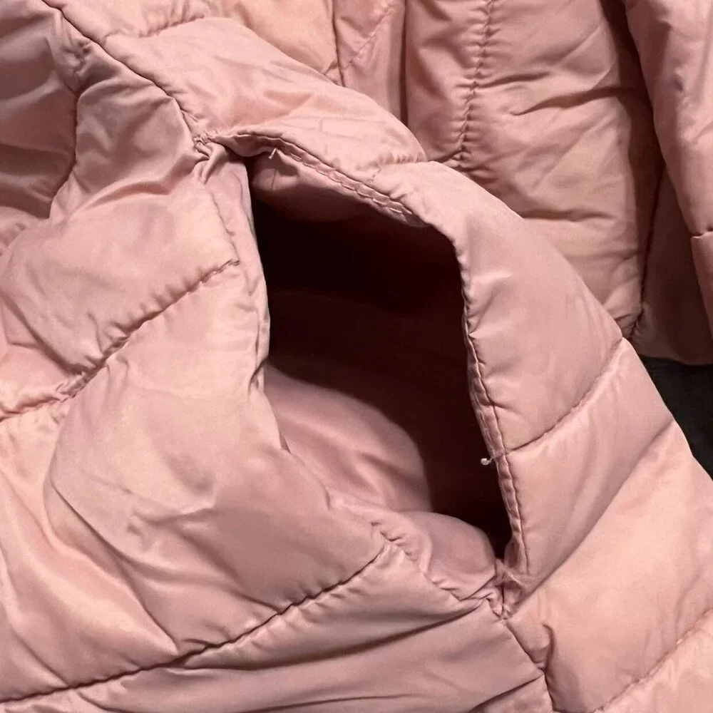 Old Navy 3T Salmon Pink Puffer Jacket Coat
